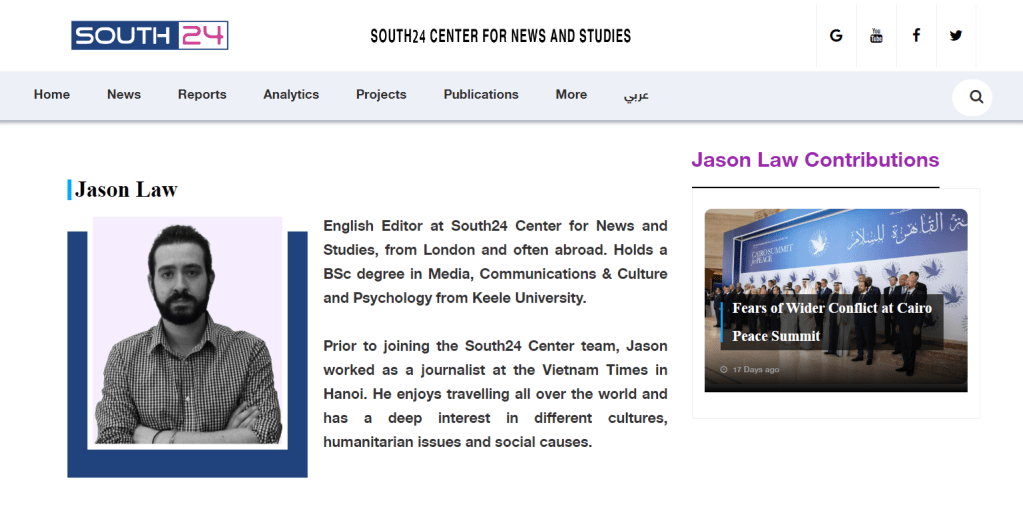 English Editor at&nbsp;South24